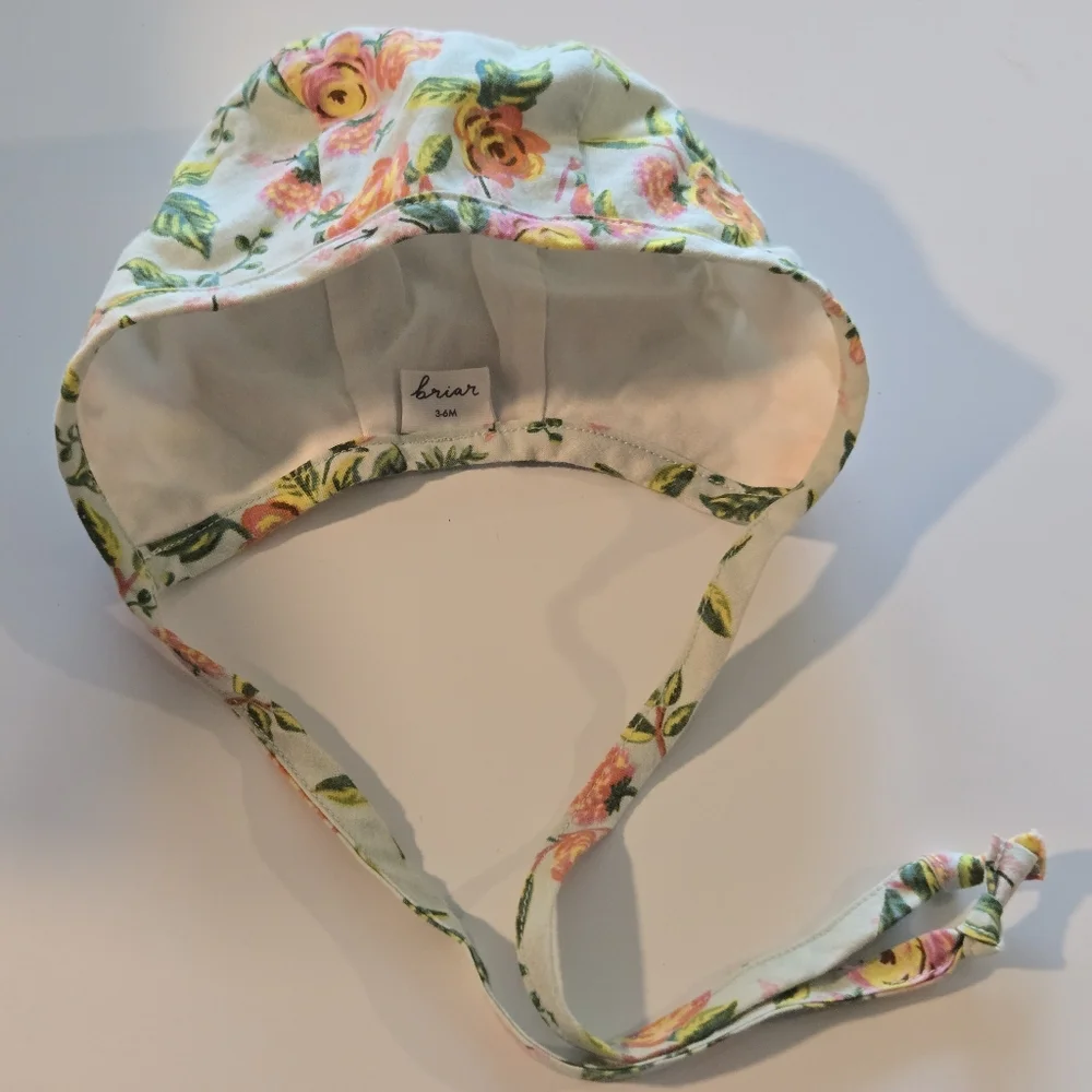 Briar Floral Bonnet‎ 3-6months